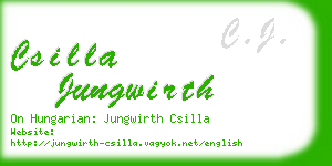 csilla jungwirth business card